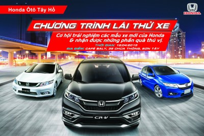 Trải nghiệm phong cách mới cùng Honda Ôtô Tây Hồ khuấy động Sơn Tây 