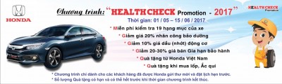 “Health Check Promotion” – Chương trình khuyến mại dịch vụ đặc biệt tri ân khách hàng!
