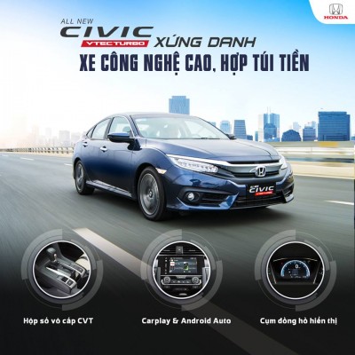 Honda Civic đạt giải thưởng Best Auto Tech Value 2017