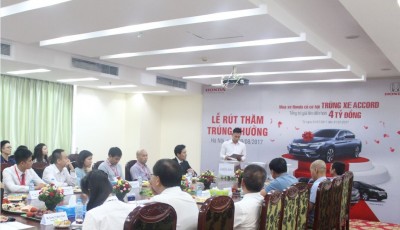 Honda Việt Nam công bố kết quả chương trình Rút thăm trúng thưởng “Mua xe Honda, cơ hội trúng xe Accord”
