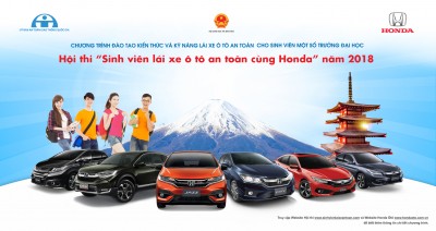 Honda Việt Nam công bố kết quả Vòng loại và thể lệ Vòng chung kết Hội thi “Sinh viên lái xe ôtô an toàn cùng Honda năm 2018”