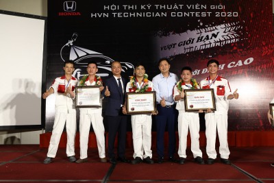 Honda Ô tô Tây Hồ đạt giải nhất tại Hội thi kỹ thuật viên giỏi Honda Việt Nam 2020