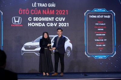 Honda CR-V và Honda City nhận Giải thưởng “Ôtô của năm” phân khúc xe Crossover cỡ C và phân khúc xe gầm thấp cỡ B năm 2021