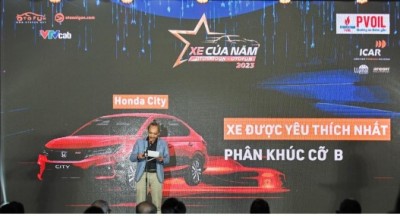 Honda City, Honda Civic và Honda HR-V vinh dự nhận Danh hiệu “Xe được yêu thích nhất” phân khúc xe gầm thấp cỡ B, xe gầm thấp cỡ C và xe Crossover cỡ A-B tại Chương trình Bình chọn “Xe của năm 2023”.