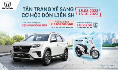 Chương trình lucky draw: Tân trang xế sang, cơ hội đón liền SH. 